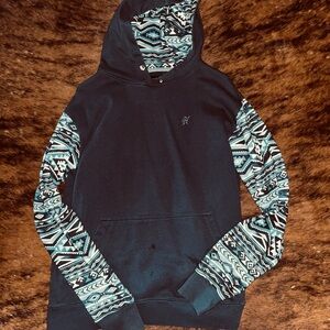 Men's Hooey Blue Patterned Hoodie